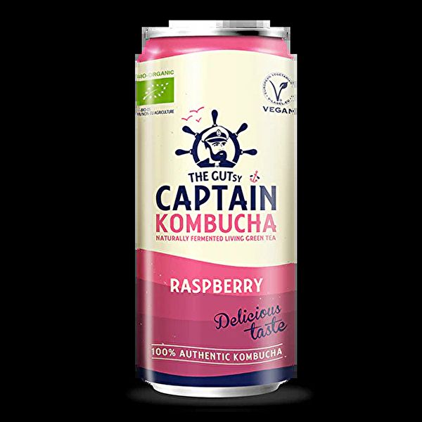 Kombucha core raspberry can 250 ml - CAPTAIN