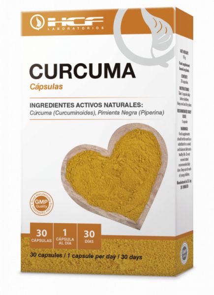 HCF Cúrcuma + Pebre 30 càpsules 60 mg - HCF