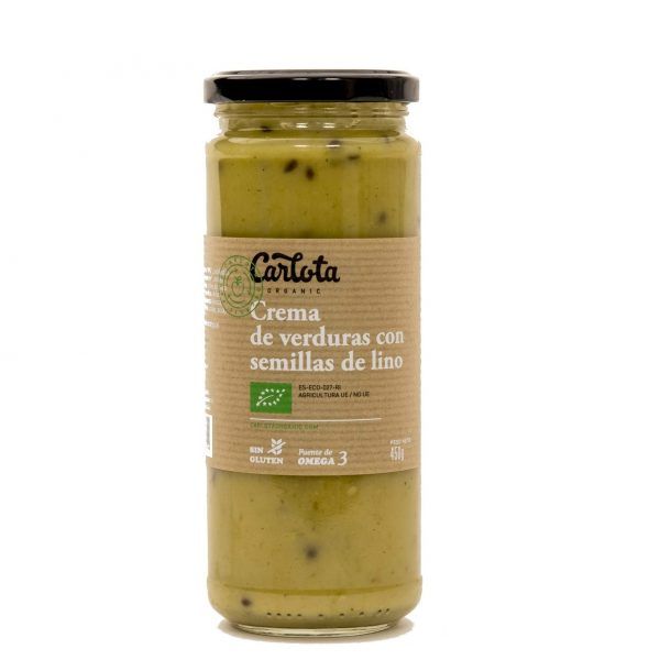 Crema de Verduras con Semillas Lino BIO 450 ml