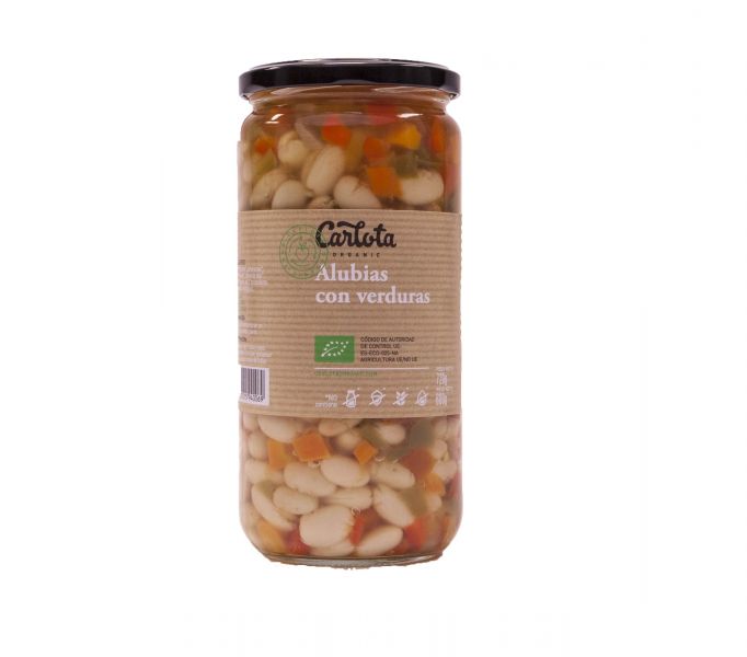 BIO Beans with Vegetables 720 g - CARLOTA