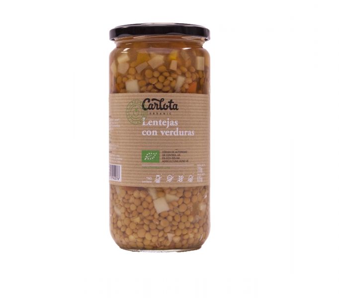 Lentilhas com legumes BIO 720 g - CARLOTA