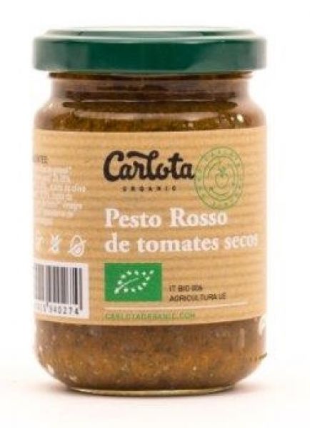 PESTO VERMELHO ORGÂNICO 140gr - CARLOTA