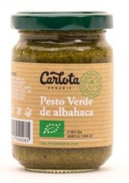 BIOLOGISCHE GROENE PESTO 140gr - CARLOTA