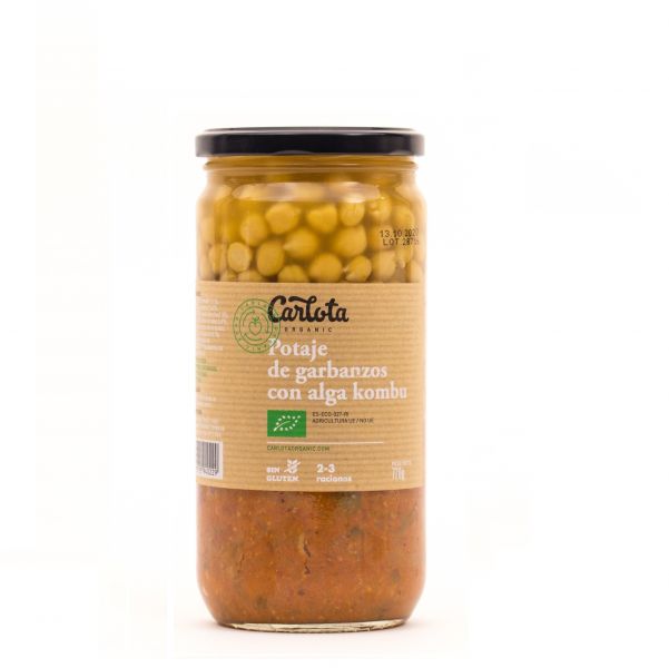 ORGANICS POTAJE DE GARBANZOS CON ALGA - CARLOTA