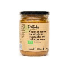 Comprar CARLOTA Mandonguilles Veggs a Salsa Vi Negre BIO 425 g Per 5,55€