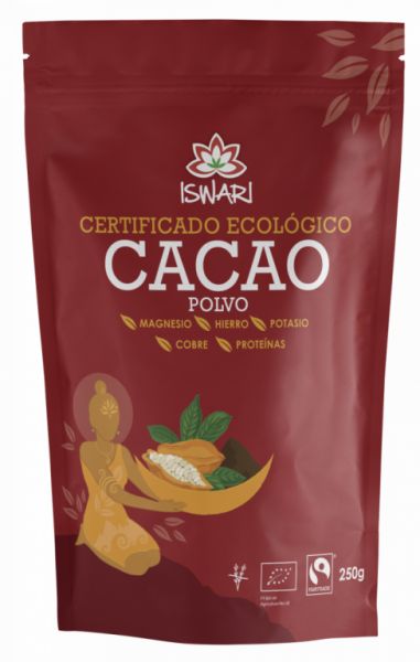 Cacau Orgânico de Comércio Justo 250 g - ISWARI