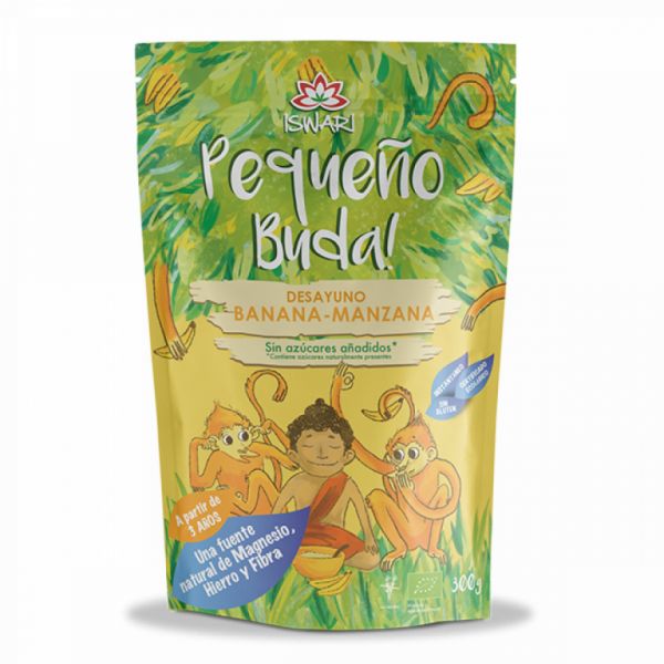 PB BANANA E MAÇÃ BIO 400 gr ES - ISWARI