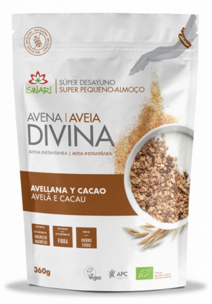 Divine Aveia Avelã, Cacau Orgânico 360 g