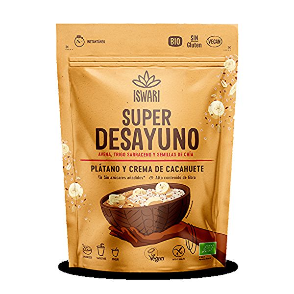 BANANA ALLE ARACHIDI SUPERBREAKFAST 360 g - ISWARI