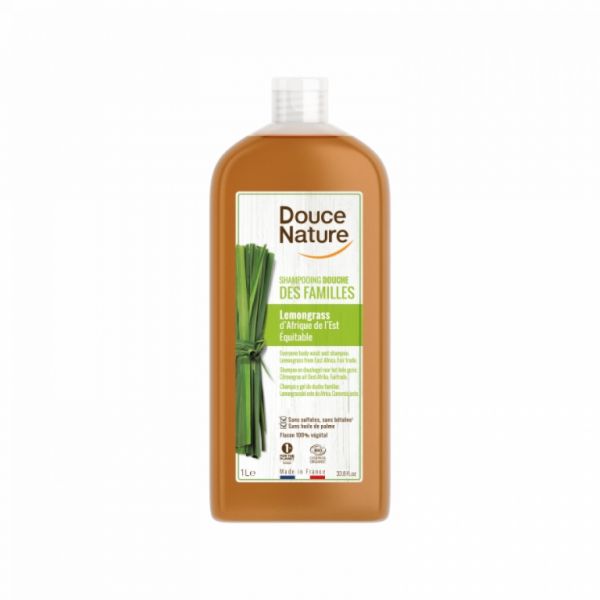 Citronella Duschgel-Shampoo 1 L - DOUCE NATURE