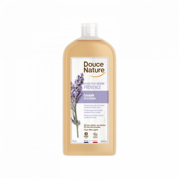 Lavendel Duschgel Shampoo 1 L - DOUCE NATURE