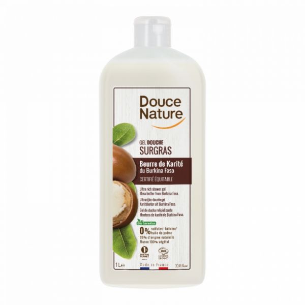 Gel doccia al burro di karitè 1 l - DOUCE NATURE