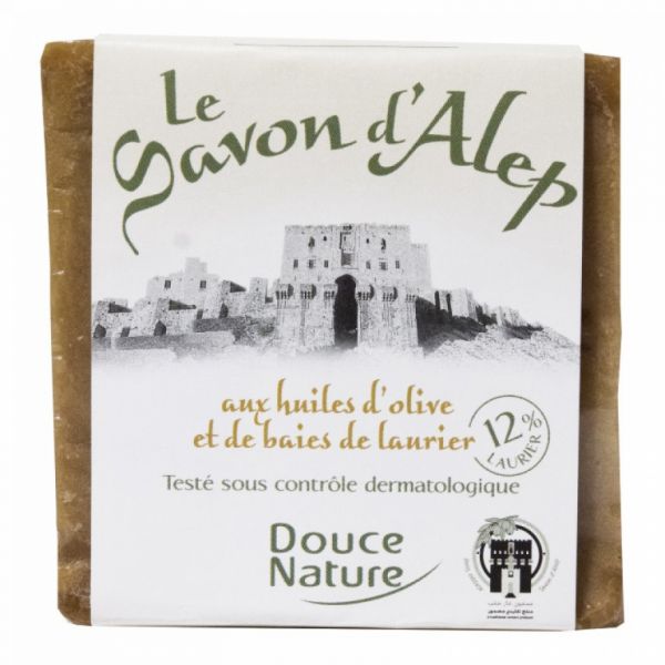 Aleppo-Seife 12% Lorbeer 200 g - DOUCE NATURE