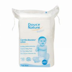 Comprar DOUCE NATURE Almofadas de algodão para bebês 60 Unidades Por 5,95€