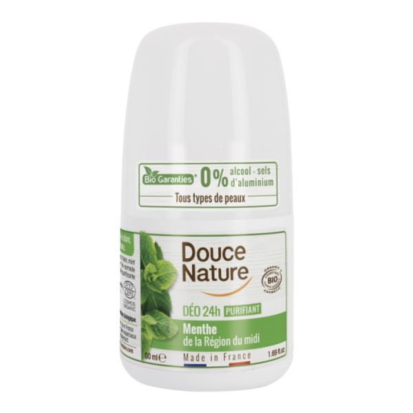 Déodorant Roll-on Menthe 50 ml - DOUCE NATURE