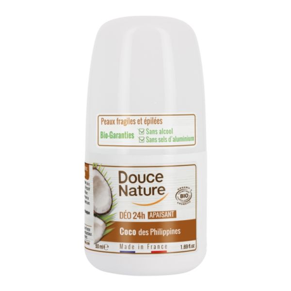 Coconut Roll-on Deodorant 50 ml - DOUCE NATURE