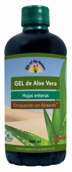 GEL D'ALOE VERA (99,5 %) FEUILLE ENTIÈRE 946 ml