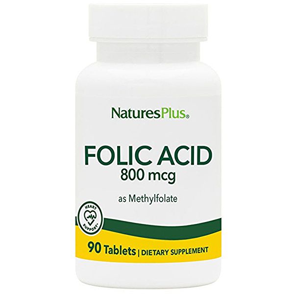 Àcid fòlic 90 Comp. 800mcg - NATURE'S PLUS