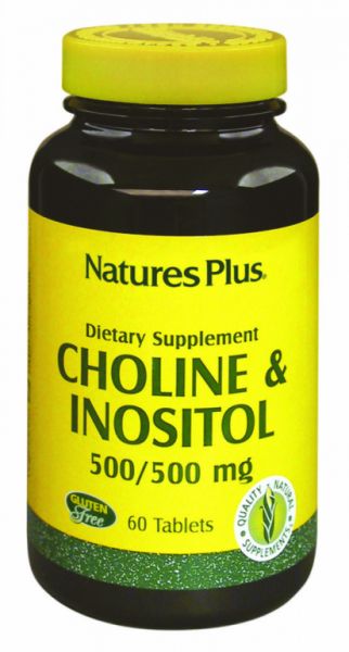 CHOLIN+INOSITOL 500 mg 60 Komp - NATURE'S PLUS