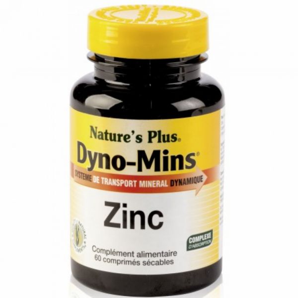 DYNO MINS ZINC 15 mg 60 Comp - NATURE'S PLUS