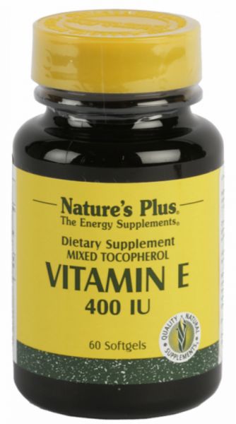 E-VITAMIN 400 IE 60 Pärlor - NATURE'S PLUS