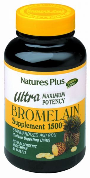 ULTRA BROMELAIN 1500 mg 60 Komp - NATURE'S PLUS