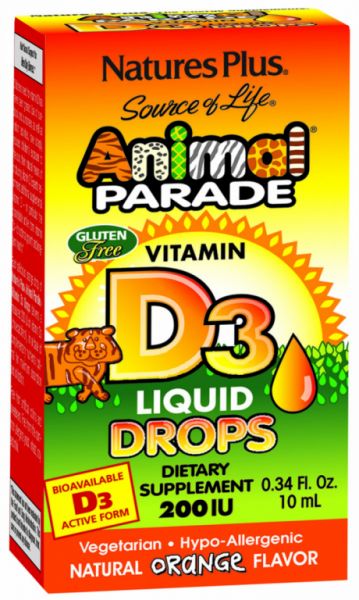 ANIMAL PARADE VIT D3 Fick 10 ml - NATURE'S PLUS