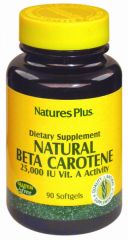 Kopen NATURE'S PLUS NATUURLIJKE BETACAROTENE 90 Parels Door 42,40€