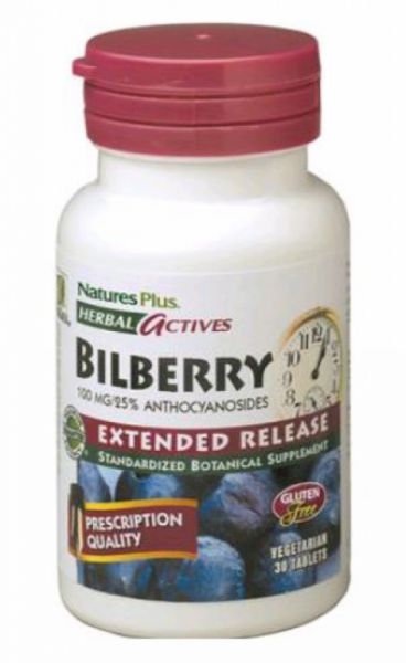 ARANDANO AZUL (BILBERRY) 30 Comp - NATURE'S PLUS