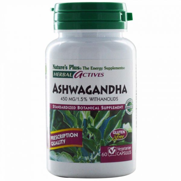 ASHWAGANDHA 450 mg 60 Caps - NATURE'S PLUS