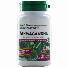 Acheter NATURE'S PLUS ASHWAGANDHA 450 mg 60 Gél. Par 33,65€