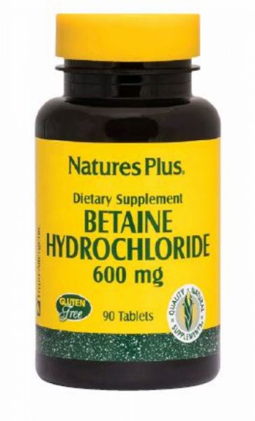 BETAINA HCL 600 mg  90 comp - NATURE'S PLUS