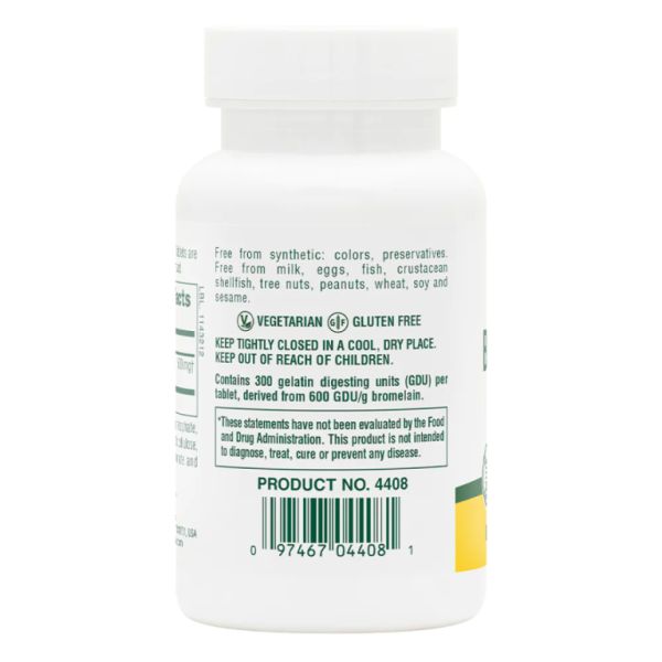 Bromelain 500 mg 60 Comprimidos - NATURE'S PLUS Img 3