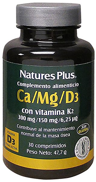 Ca/Mg/D3 + K2 30 comp. - NATURE'S PLUS