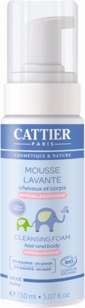 Mousse Nettoyante Nouveau-Né BIO 150 ml - CATTIER