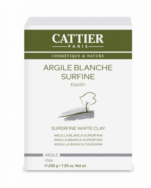 Superfine White Clay BIO 200 g - CATTIER