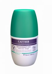 Acheter CATTIER Déodorant roll-on BIO 24H 50 ml Par 10,50€