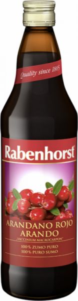 AMERIKANISCHER ROTER CRANBERRY SAFT 750 ml