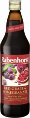 Buy RABENHORST POMEGRANATE JUICE IN RED GRAPE 750 ml By 6,75€