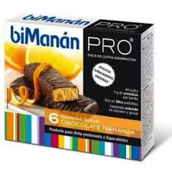 Barras de chocolate Bimanan Pro laranja 6 Barras