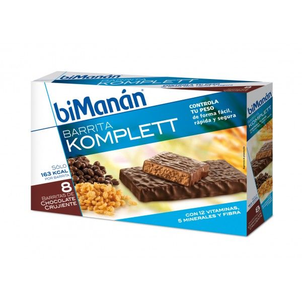 Barrette di cioccolato croccanti Bimanan Komplett 8 unità