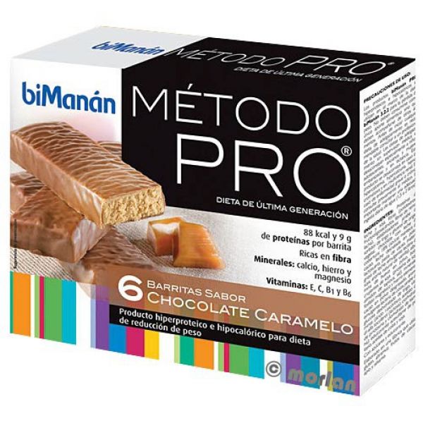 Bimanan Pro Barres de Chocolat Caramel 6 Barres