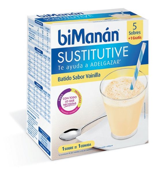 Bimanan Bs batido de vainilla 6 Sobres - BIMANAN