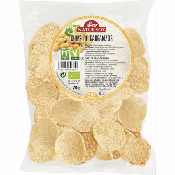 CHICKPEAS CHIPS 70 gr - NATURSOY