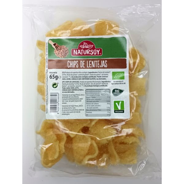 Chips de lentejas veganas 70 gr - BIO - NATURSOY