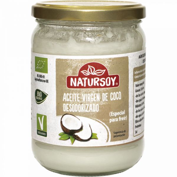 DEODORIZED COCONUT OIL 400 gr - NATURSOY