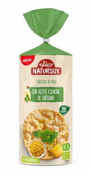 ORGANIC CORN CAKES WITH A. ESSENTIAL OREGANO 180 g