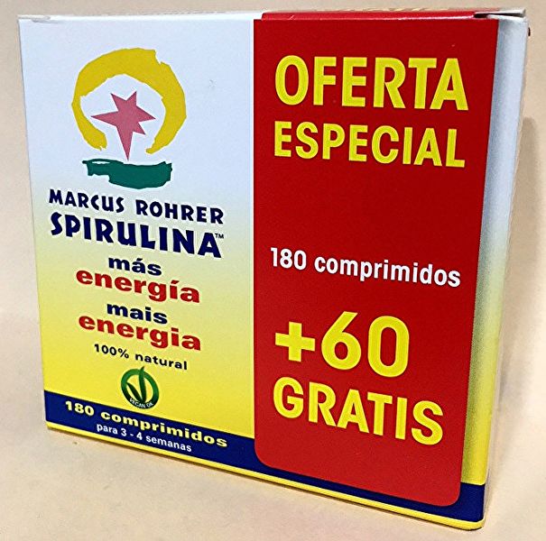 PACK ESPIRULINA 180 comp + 60 DE REGALO