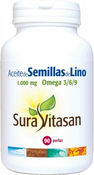 AC GRAINES DE LIN 1000 mg 90 Perles - SURA VITASAN