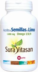 Kaufen SURA VITASAN AC LEINSAMEN 1000 mg 90 Perlen Von 21,75€